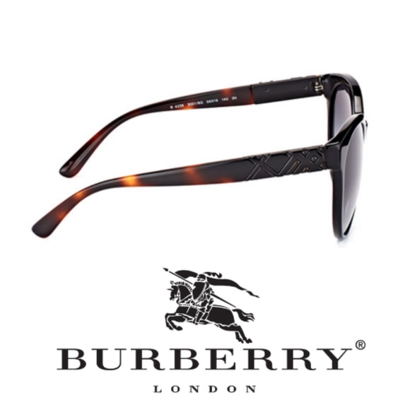 New Burberry 56mm Cat-Eye Oversized Sunglasses - Picture 3 of 3